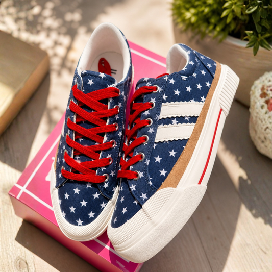 That’s Her Blue with Stars Sneaker - SV Boutique & Co.