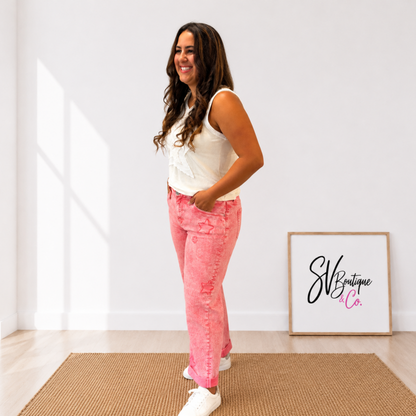 Risen Star Struck Acid Wash Boyfriend Jean - SV Boutique & Co.