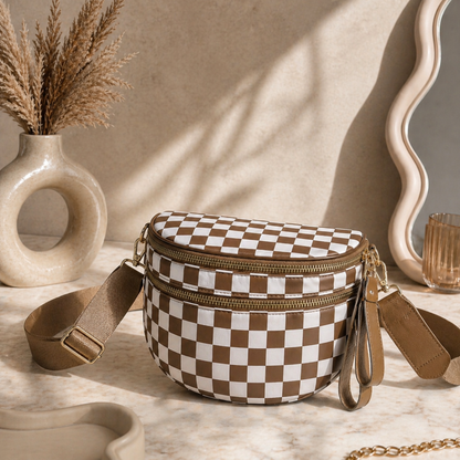 Checkered Crossbody Bag - SV Boutique & Co.