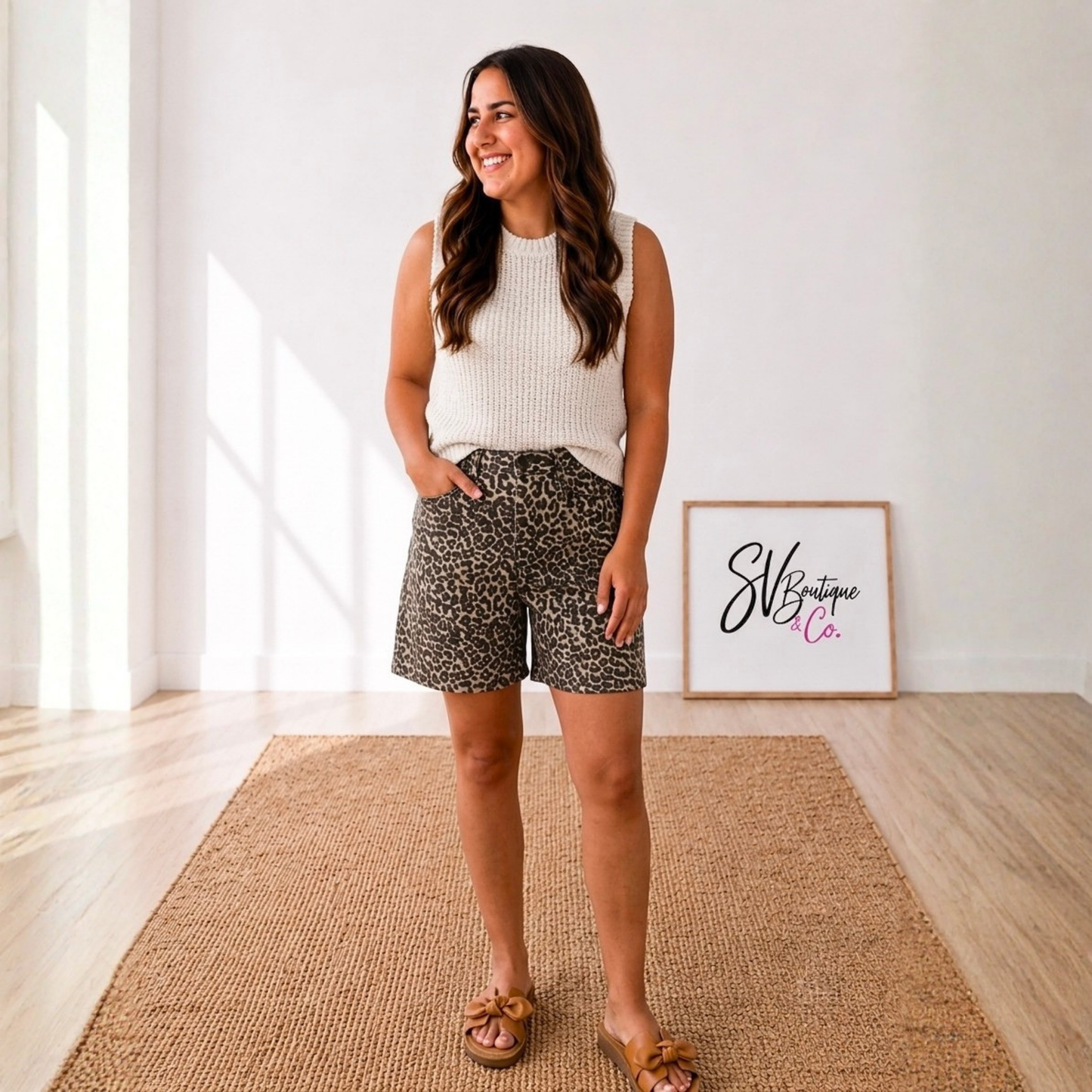 Ivory Sleeveless Knit Top