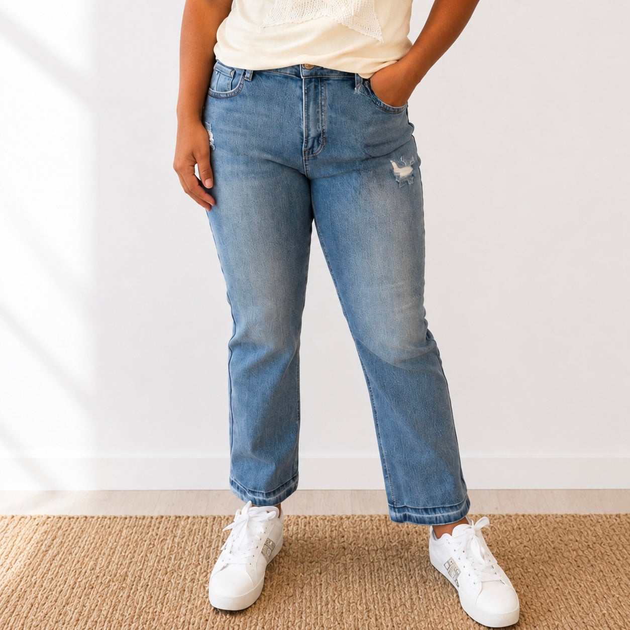 Risen Cut Above Straight Jeans- FINAL SALE - SV Boutique & Co.