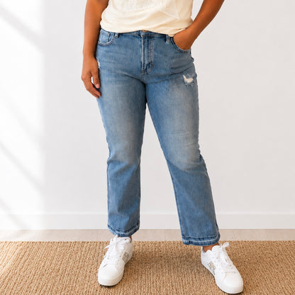 Risen Cut Above Straight Jeans- FINAL SALE - SV Boutique & Co.