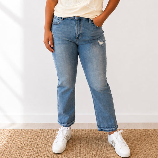 Risen Cut Above Straight Jeans- FINAL SALE