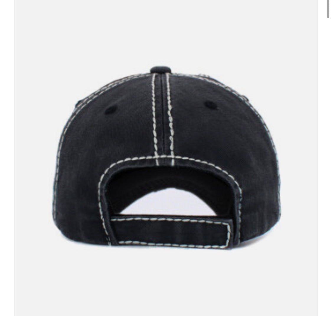 Wife Mom Boss Distressed Ball Cap - SV Boutique & Co.