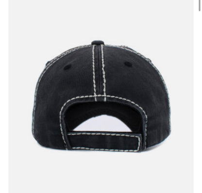 Wife Mom Boss Distressed Ball Cap - SV Boutique & Co.