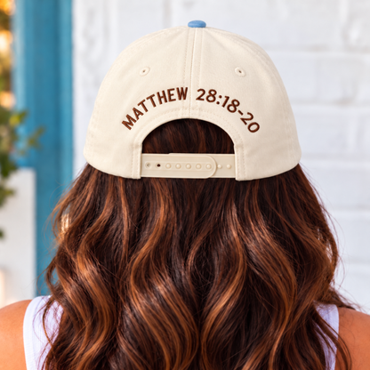 Build the Kingdom Embroidered Trucker Hat – Patchwork Bill - SV Boutique & Co.