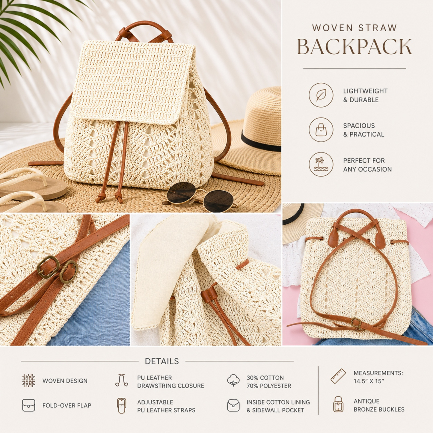 Sandy Shores Backpack - SV Boutique & Co.