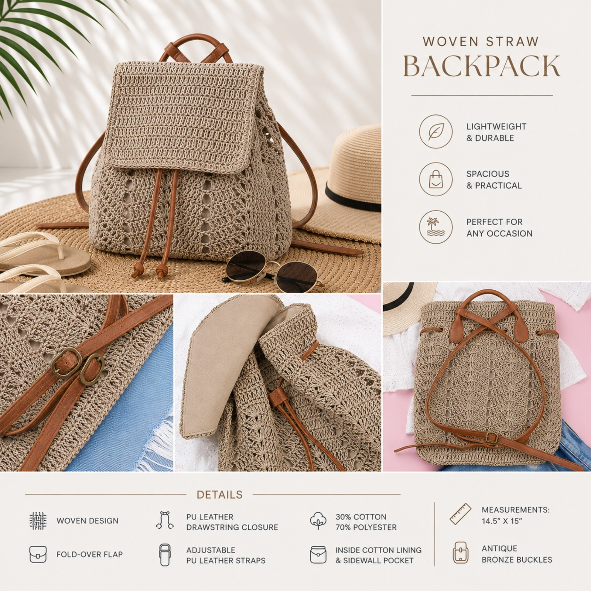 Sandy Shores Backpack - SV Boutique & Co.