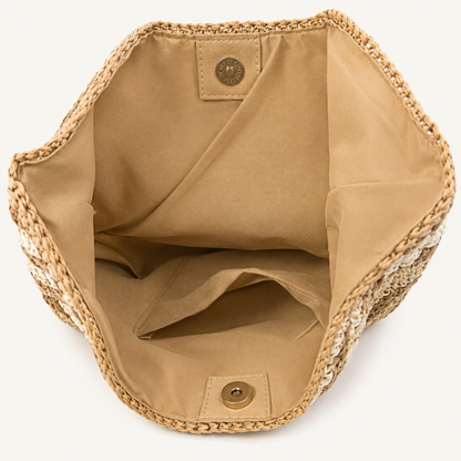 Island Escape Woven Shoulder Bag
