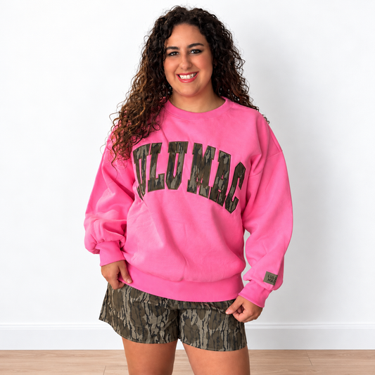 Bubblegum Pink Mossy Oak Bottomland Sweatshirt by Lulu Mac - SV Boutique & Co.