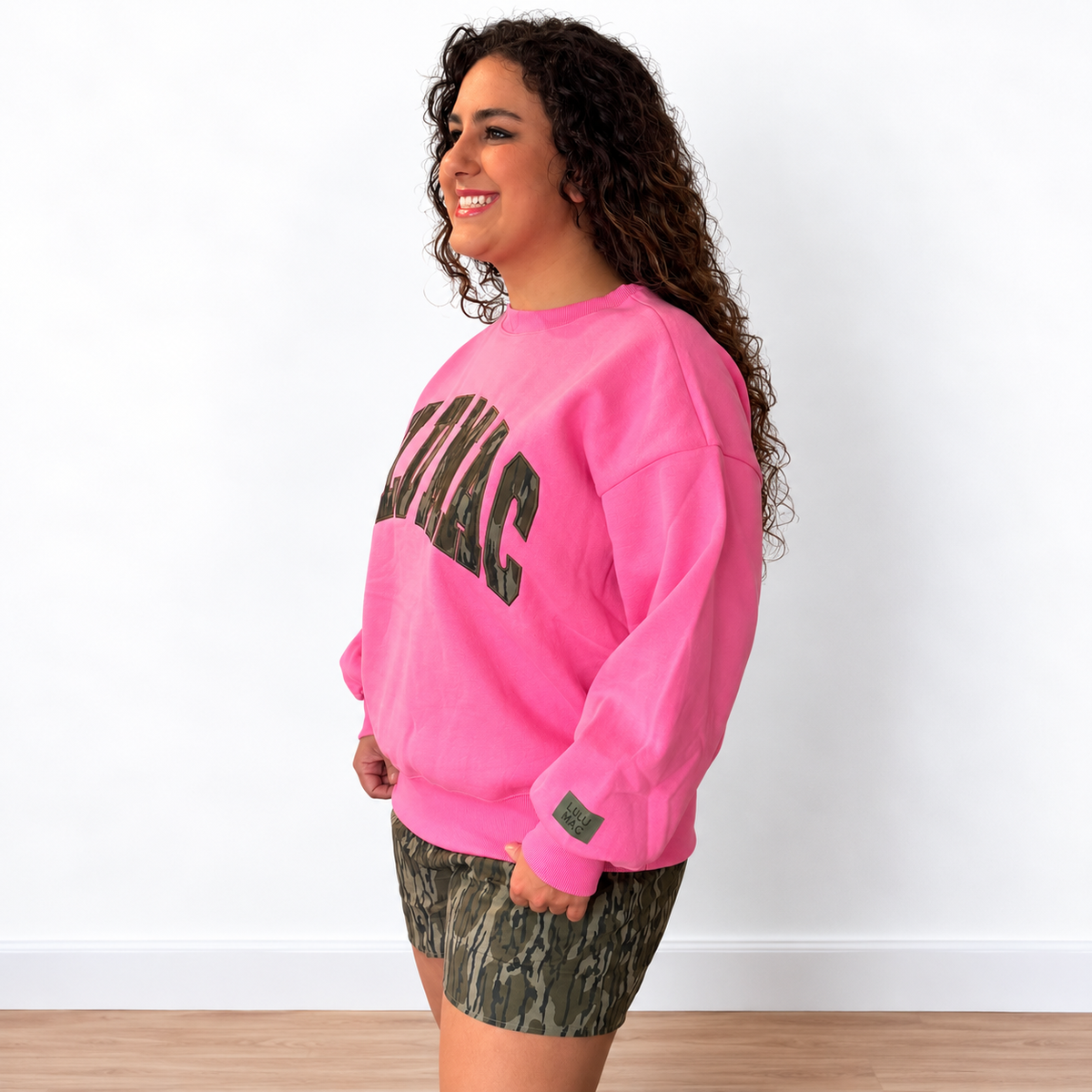 Bubblegum Pink Mossy Oak Bottomland Sweatshirt by Lulu Mac - SV Boutique & Co.