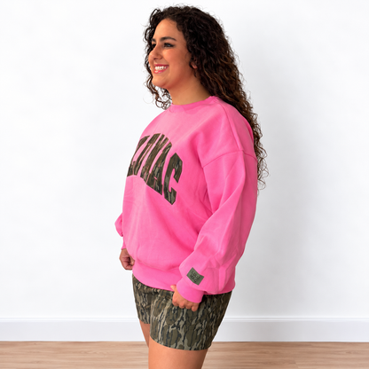 Bubblegum Pink Mossy Oak Bottomland Sweatshirt by Lulu Mac - SV Boutique & Co.
