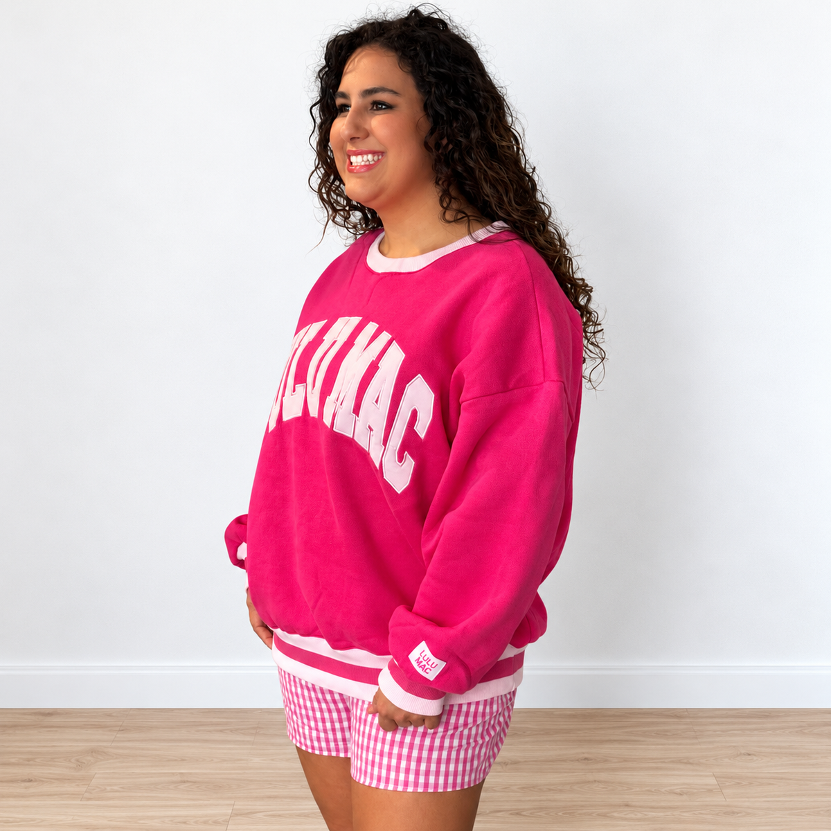 LULU MAC Social Society Hot Pink Sweatshirt - SV Boutique & Co.