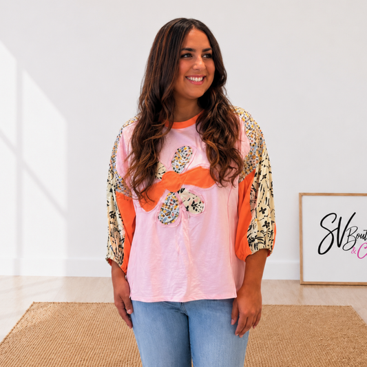 Spring Days Patch Top - SV Boutique & Co.