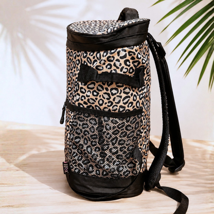 Island Escape Leopard Cooler Backpack