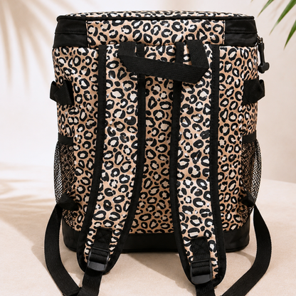 Island Escape Leopard Cooler Backpack