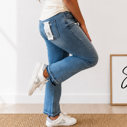 Risen Cut Above Straight Jeans- FINAL SALE - SV Boutique & Co.