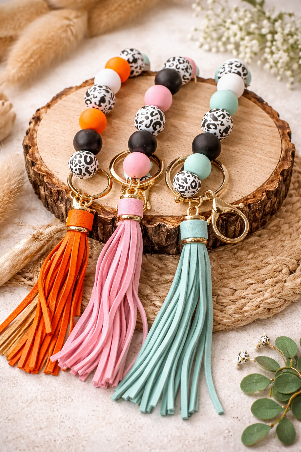 Beaded Key Ring Bracelet - SV Boutique & Co.