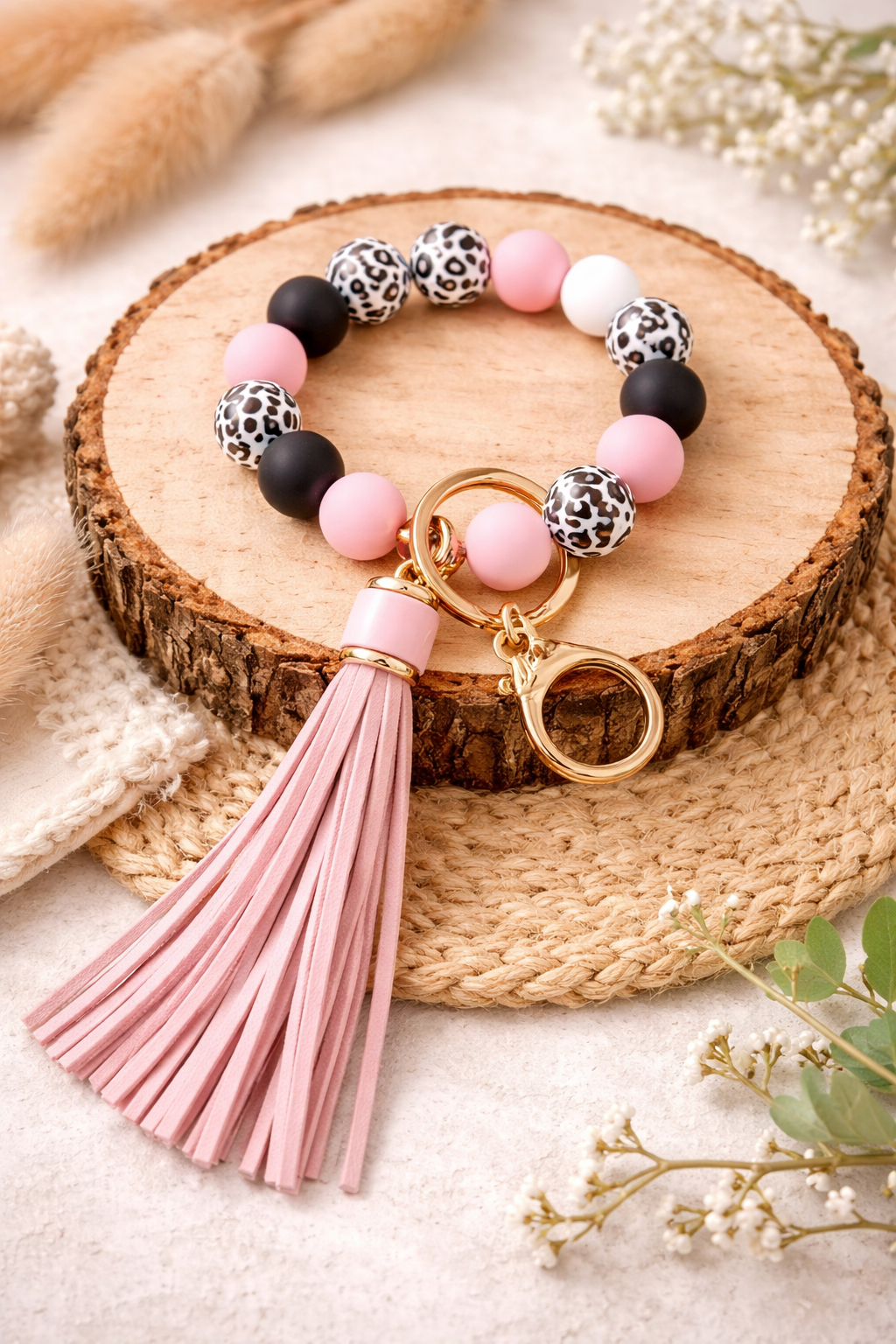 Beaded Key Ring Bracelet - SV Boutique & Co.