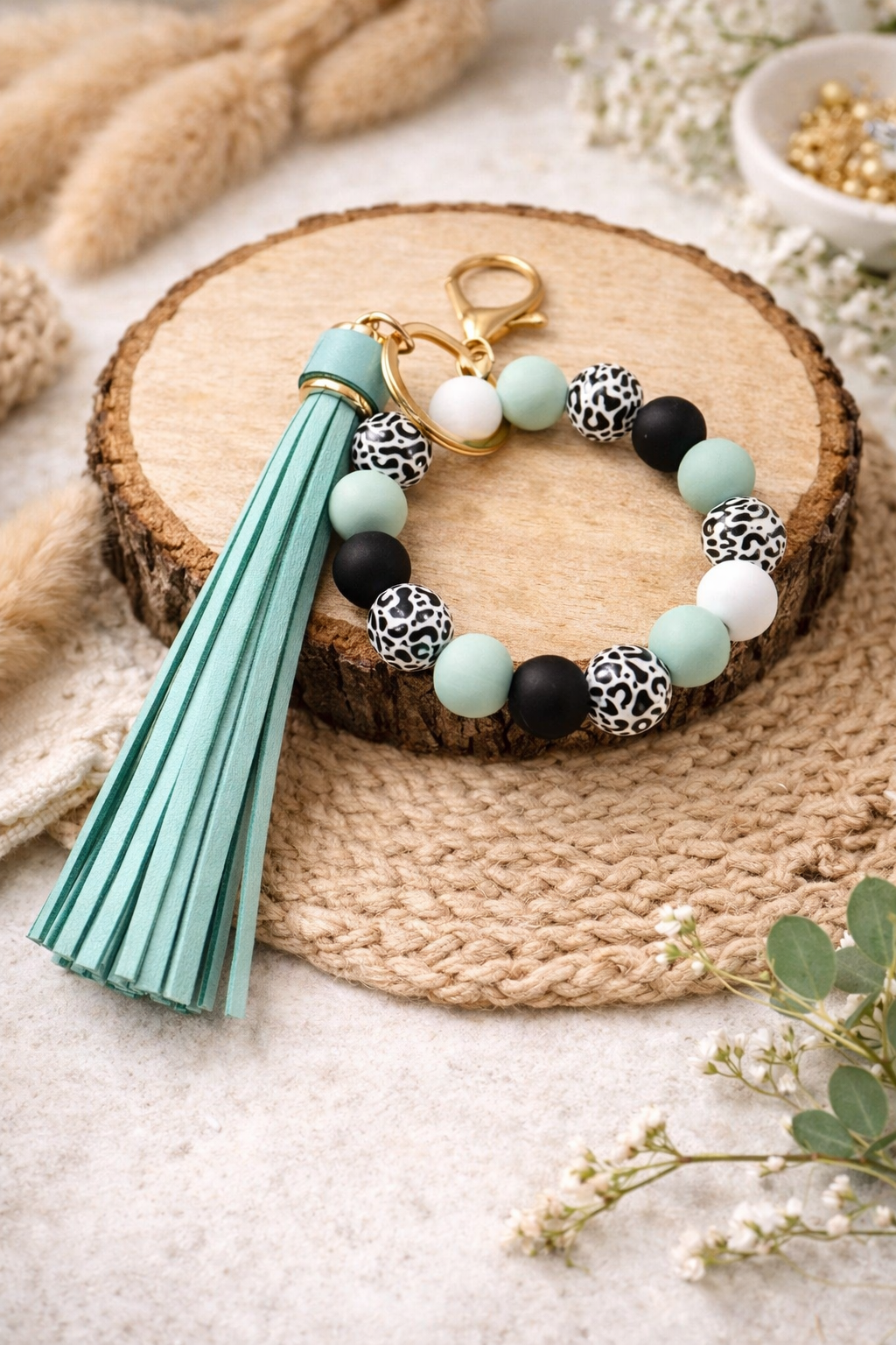 Beaded Key Ring Bracelet - SV Boutique & Co.