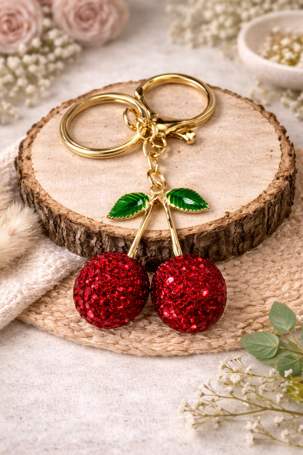 Cherry Keychain - SV Boutique & Co.