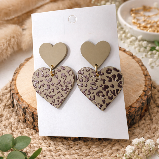 Wild Heart Acrylic Earrings - SV Boutique & Co.