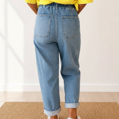 Risen Barrel Crop Jeans - SV Boutique & Co.