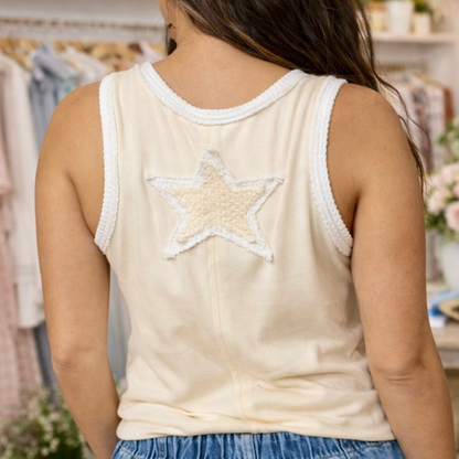 Butter Me Up Star V-Neck Tank Top - SV Boutique & Co.