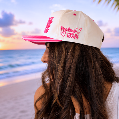 Wonderfully Made Pink Stripe Trucker Hat - SV Boutique & Co.