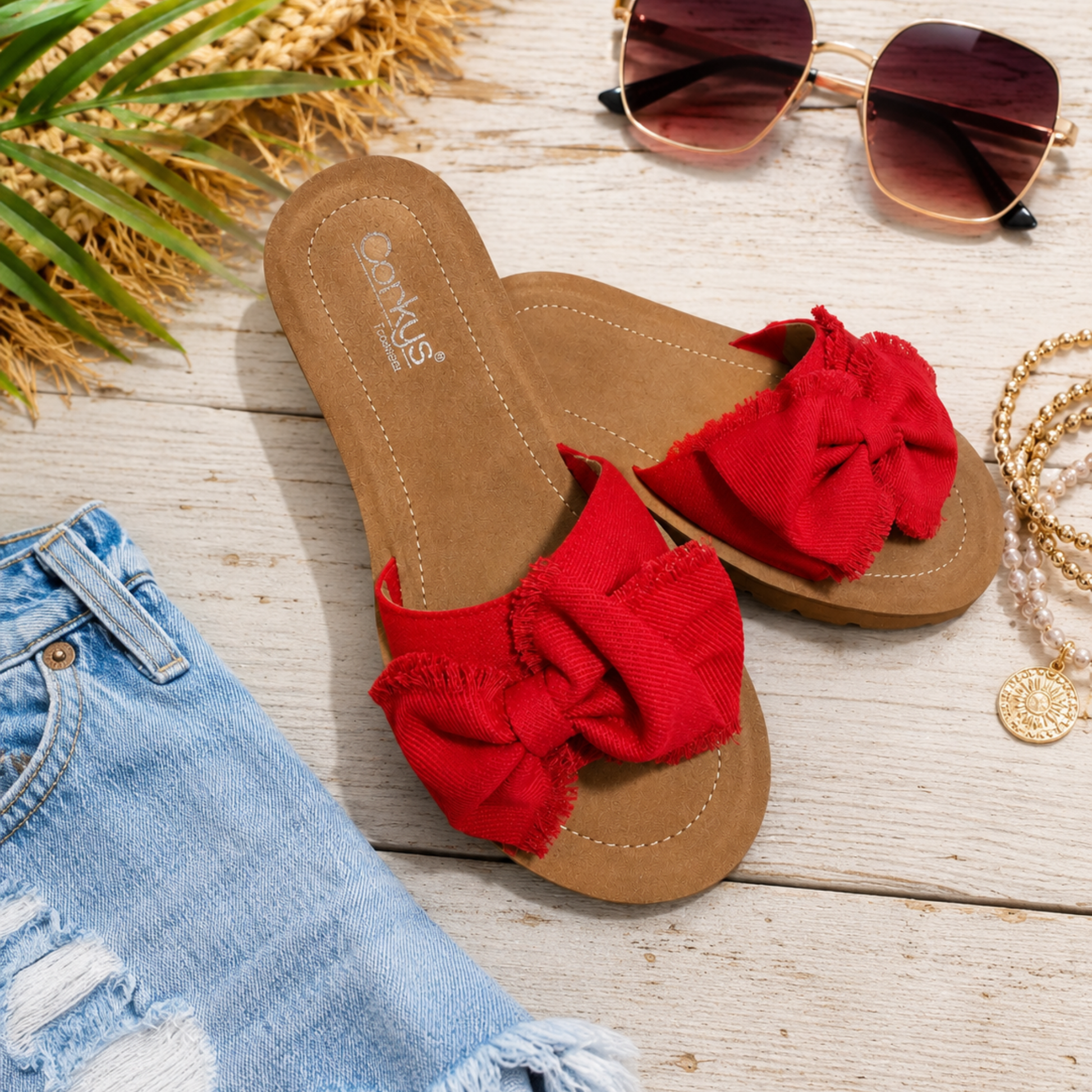 Corkys Spray Tan in Canvas Red - SV Boutique & Co.