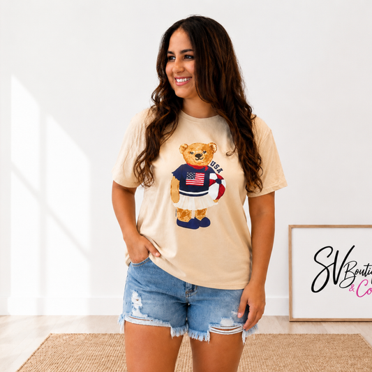 All American Teddy Bear Tee