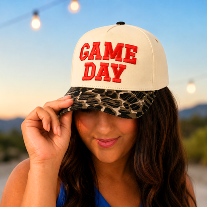 Game Day Leopard Trucker Hat - SV Boutique & Co.