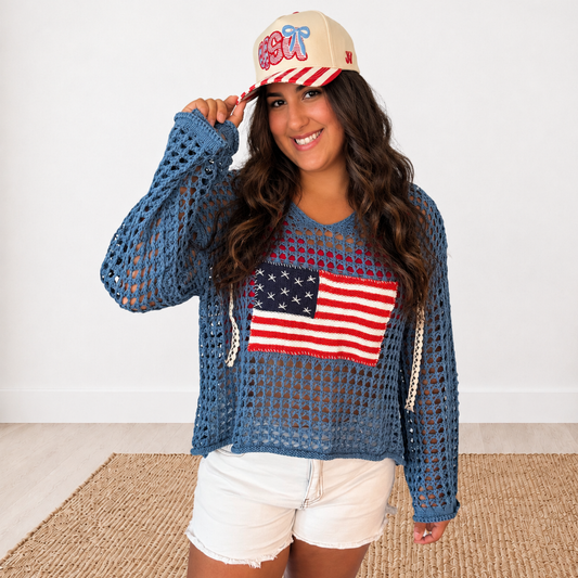 Stars, Stripes & Chill Hoodie Sweater
