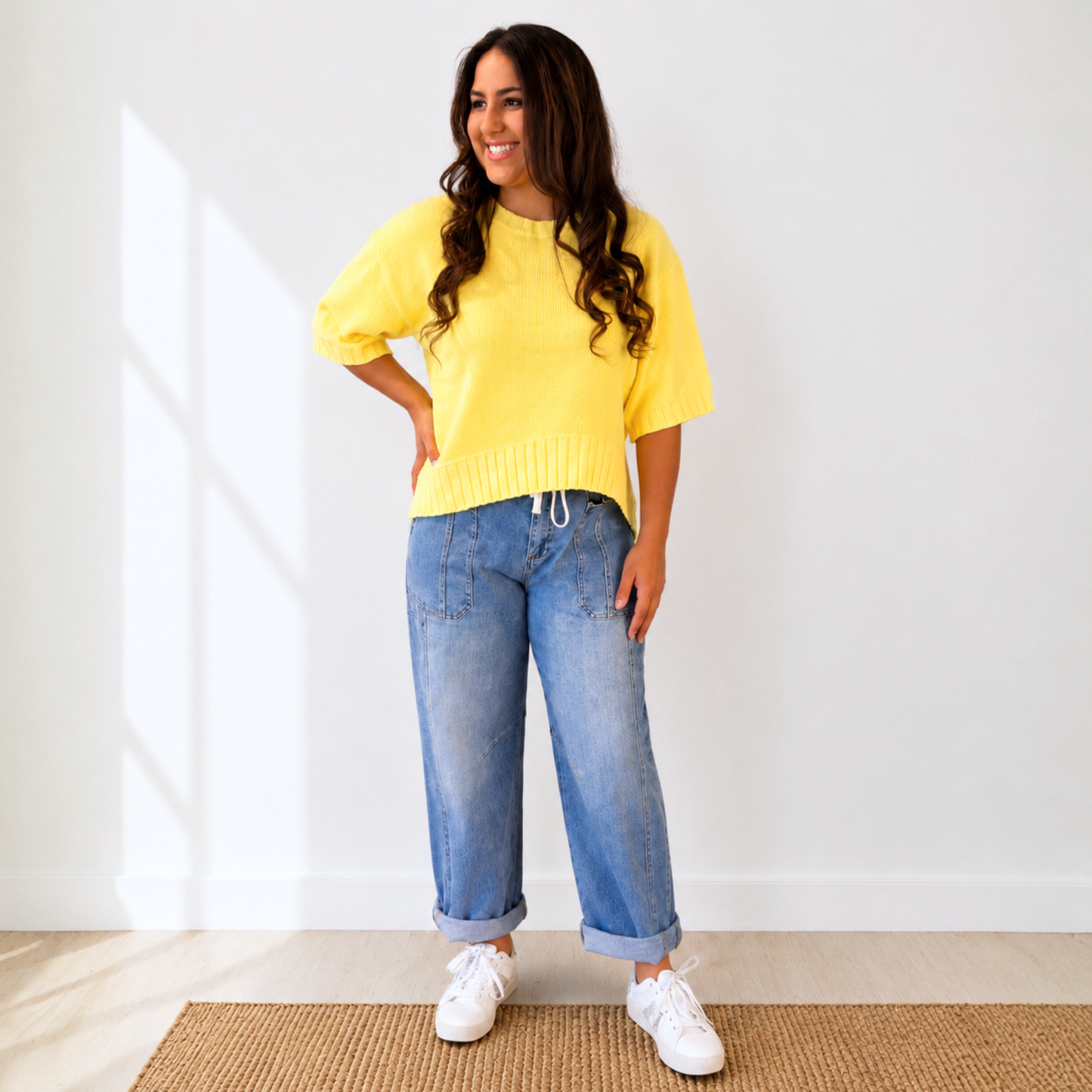 Risen Barrel Crop Jeans - SV Boutique & Co.