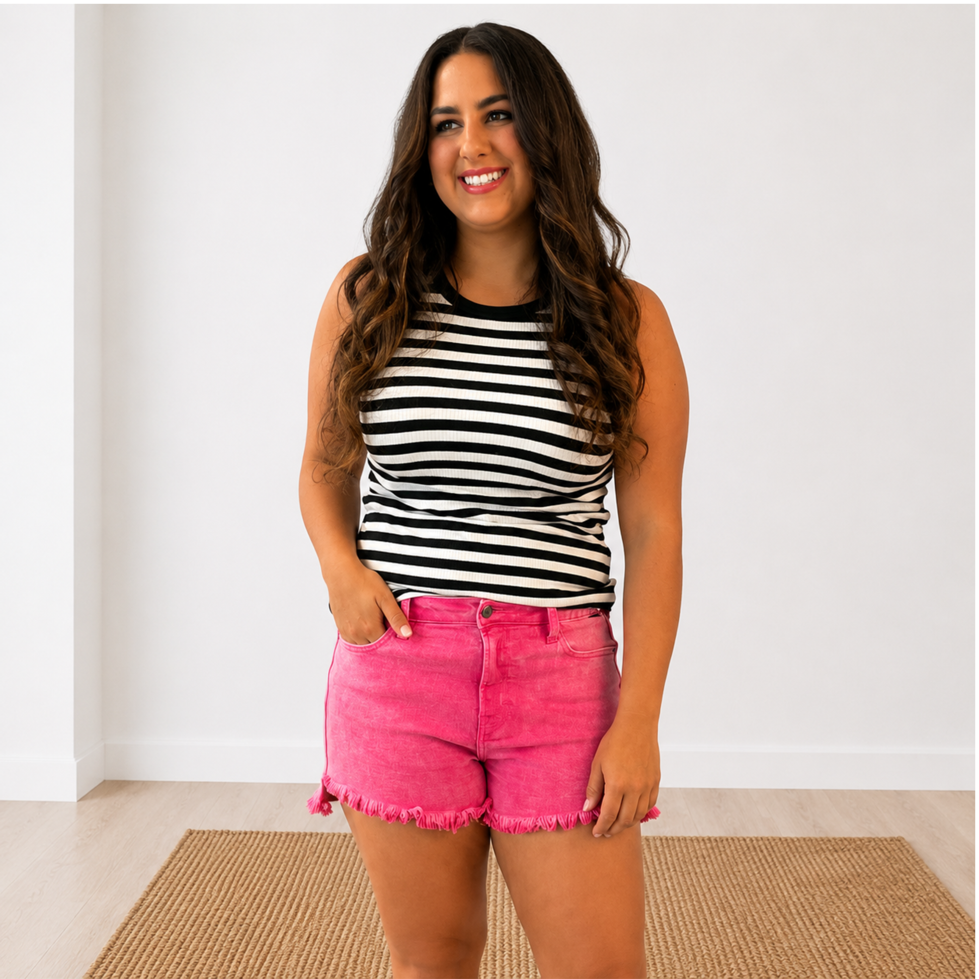 Hot Pink Weekend Shorts - SV Boutique & Co.