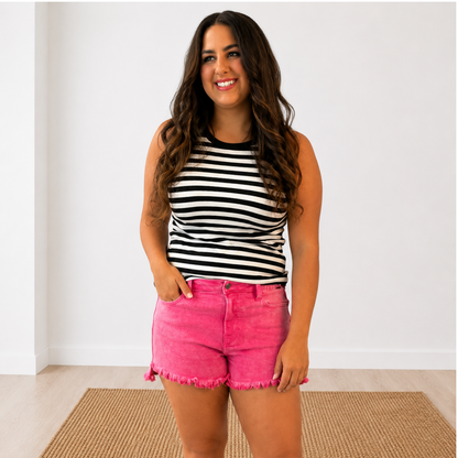 Hot Pink Weekend Shorts - SV Boutique & Co.