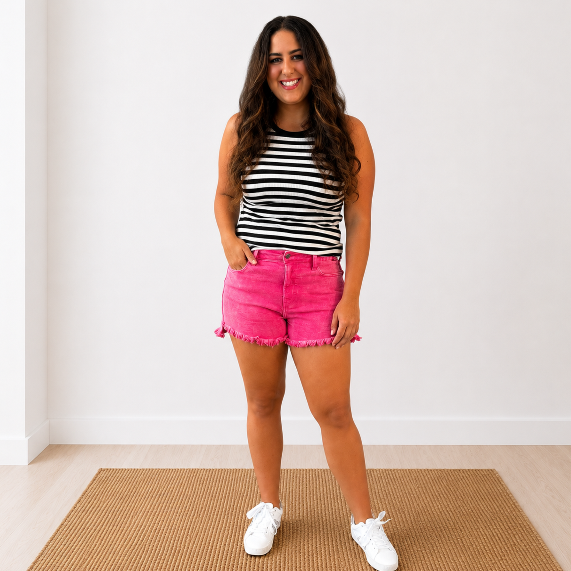Hot Pink Weekend Shorts - SV Boutique & Co.