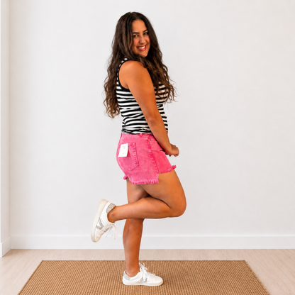 Hot Pink Weekend Shorts - SV Boutique & Co.