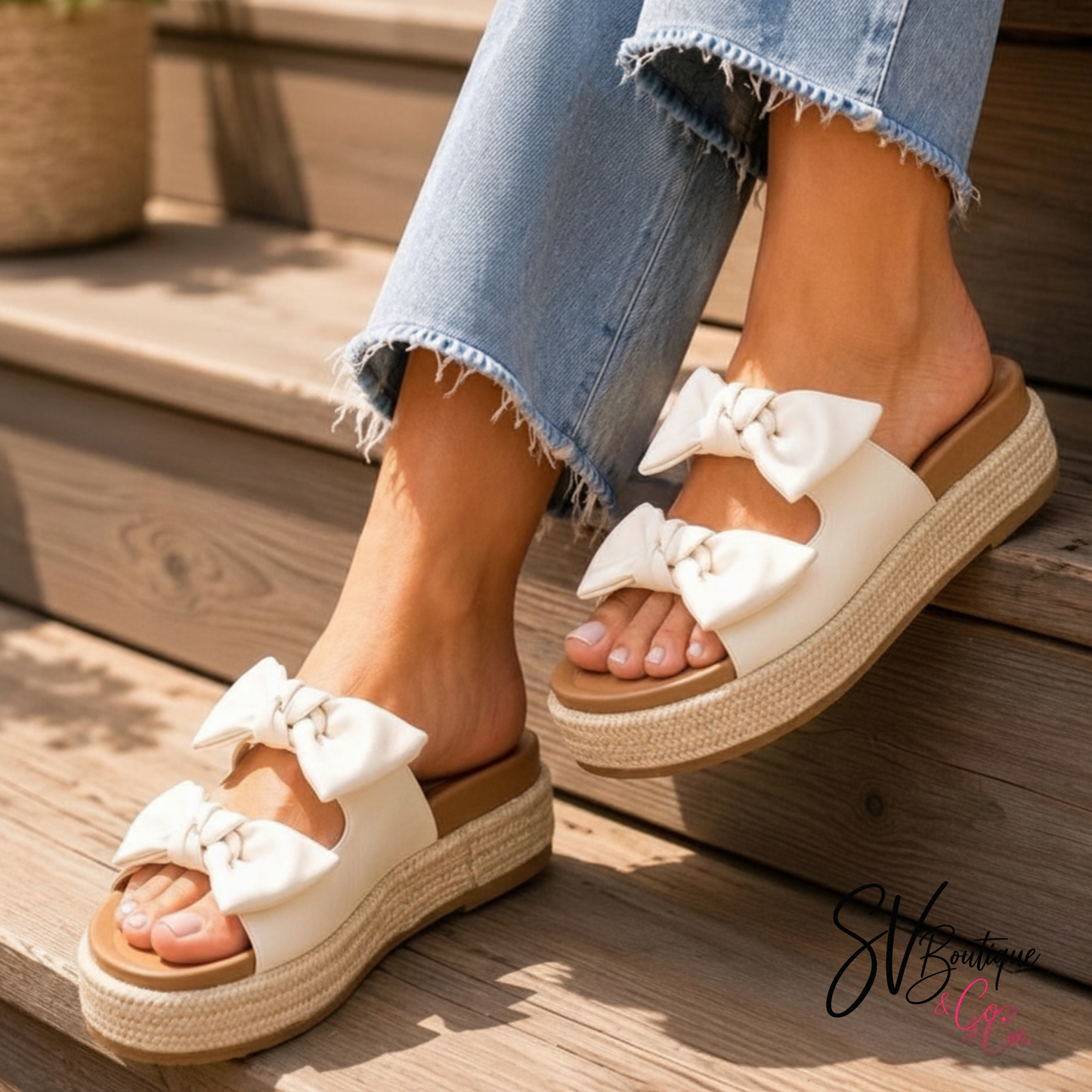 Lil Bit Knotty Ivory/Combo - SV Boutique & Co.