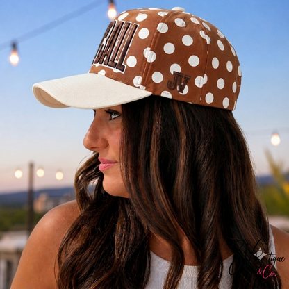 Football Polka Dot Trucker Cap - SV Boutique & Co.