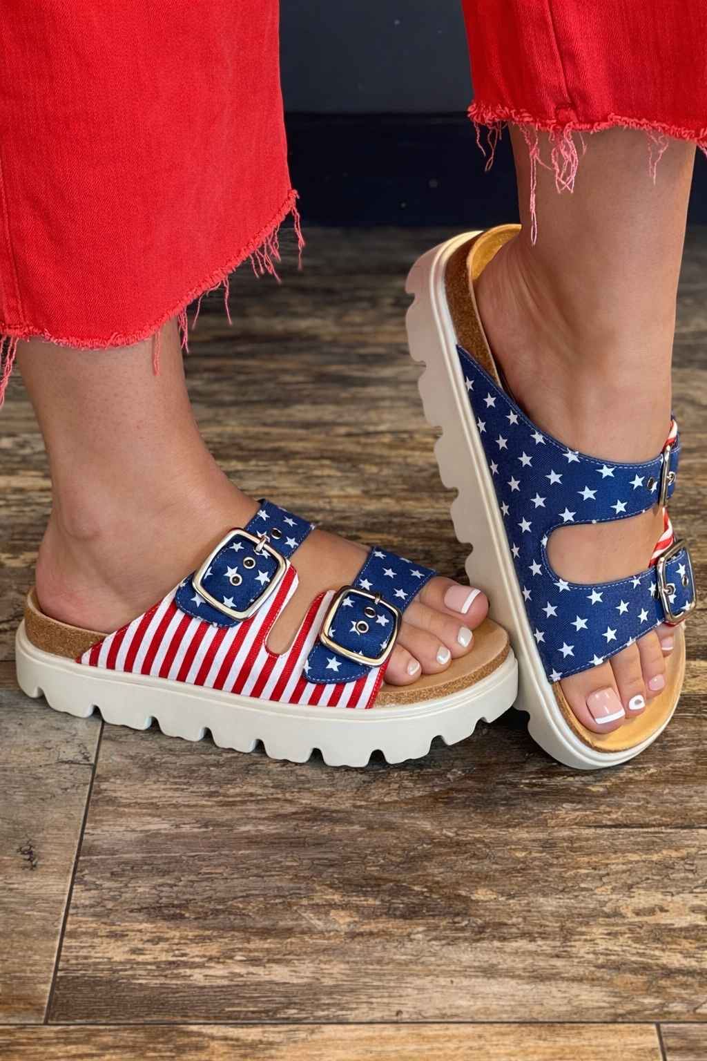 Rumor Has It Americana Sandal by Corkys - SV Boutique & Co.