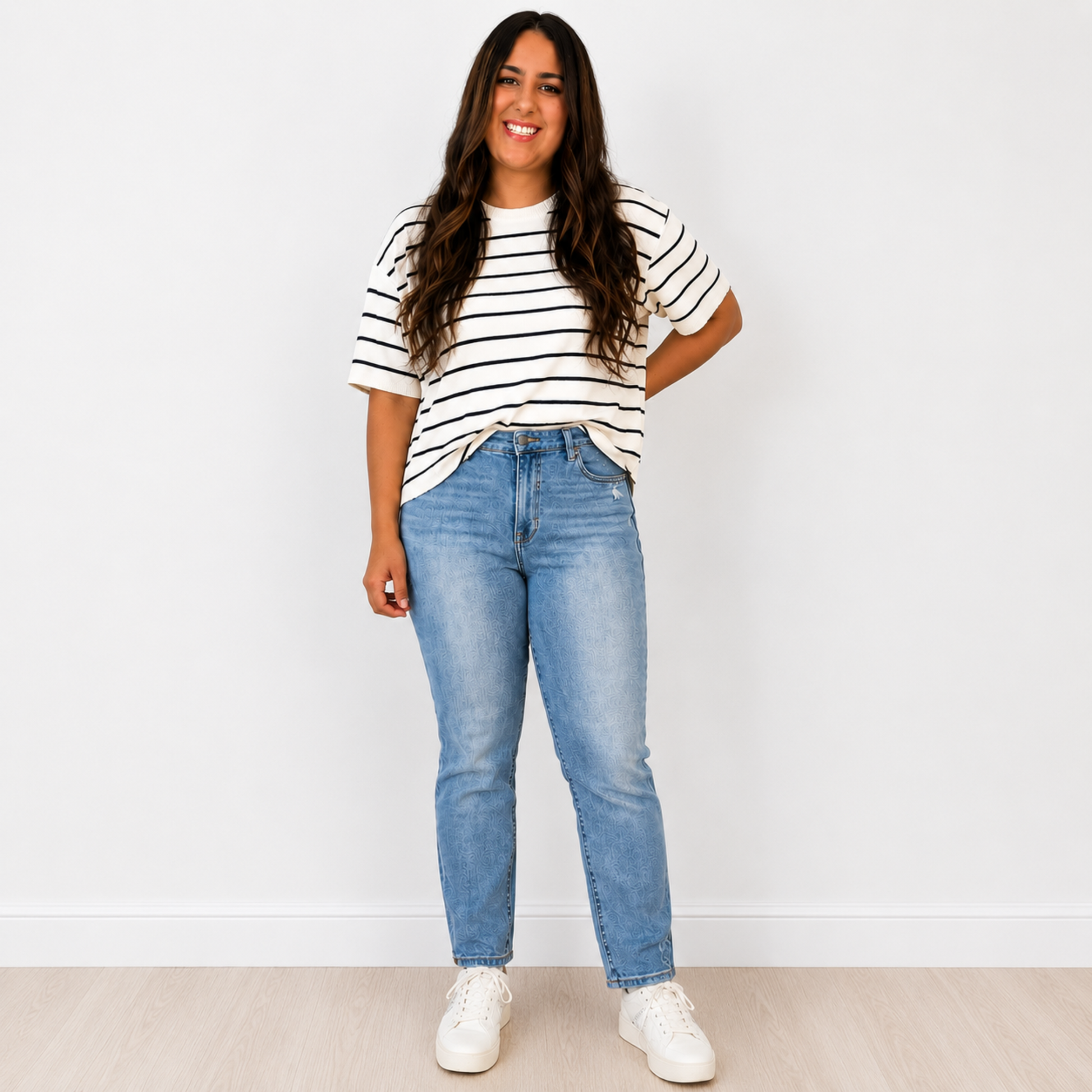 Judy Blue "Rebel" Hi-Waist Destroy & Back Hem Dart Denim Jeans - SV Boutique & Co.