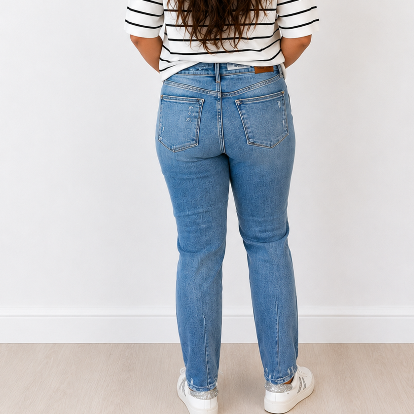 Judy Blue "Rebel" Hi-Waist Destroy & Back Hem Dart Denim Jeans - SV Boutique & Co.