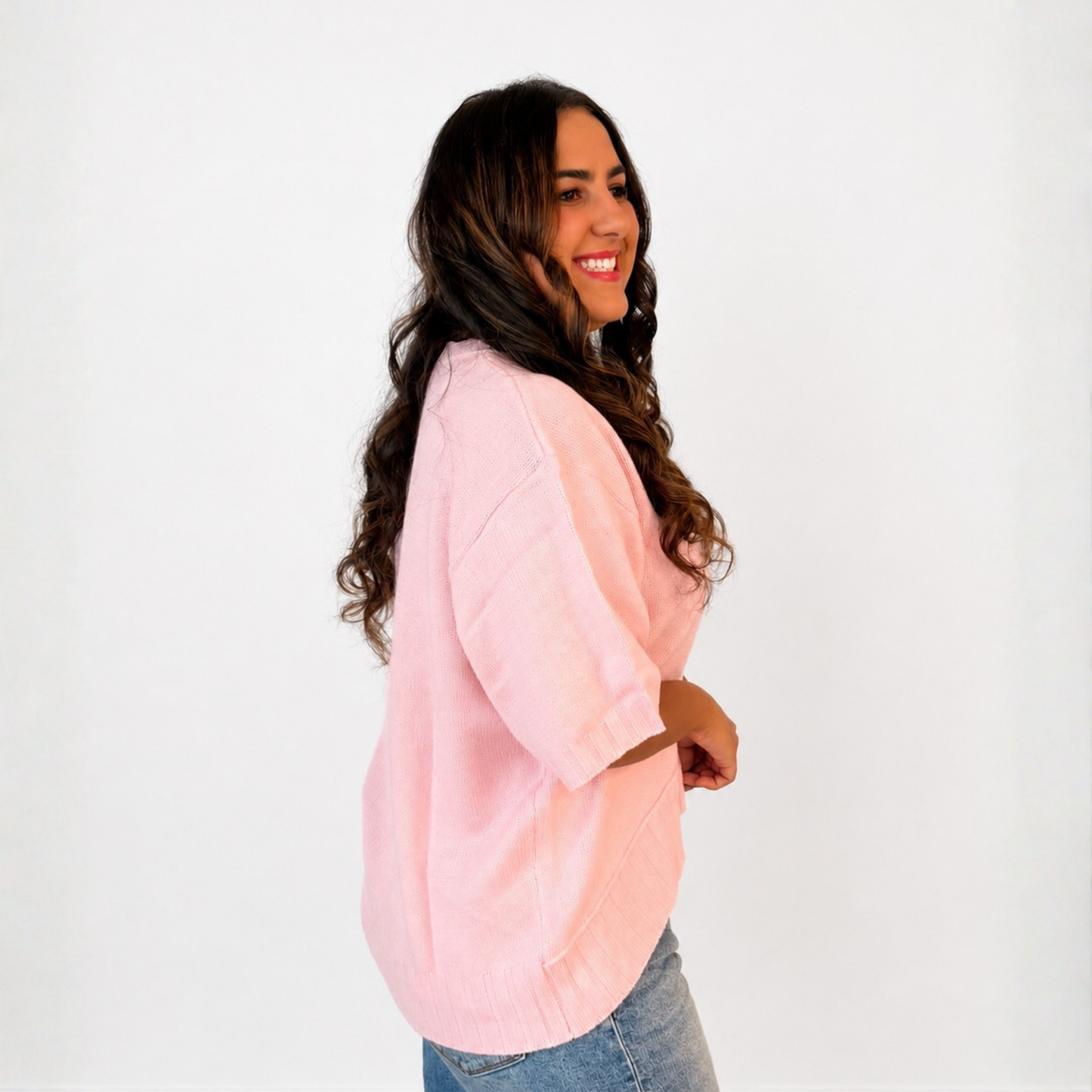 Bubblegum Pink Knit Top