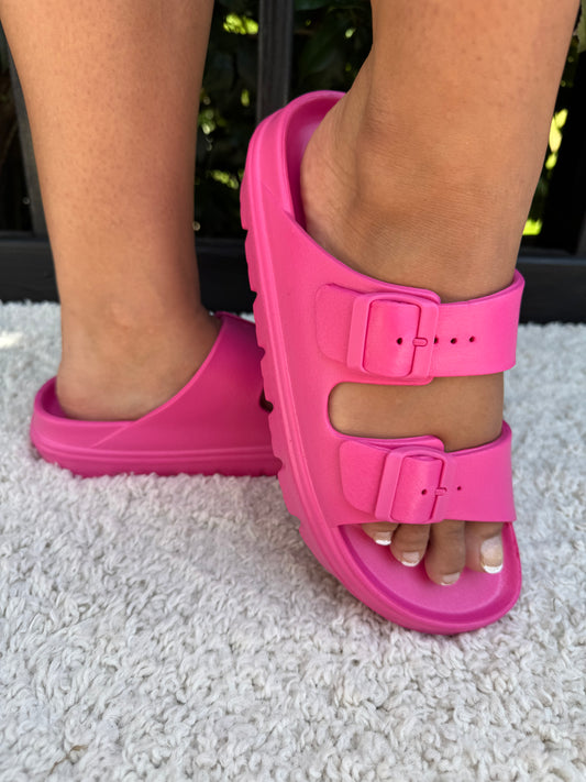CORKYS CABANA NEON PINK SANDAL