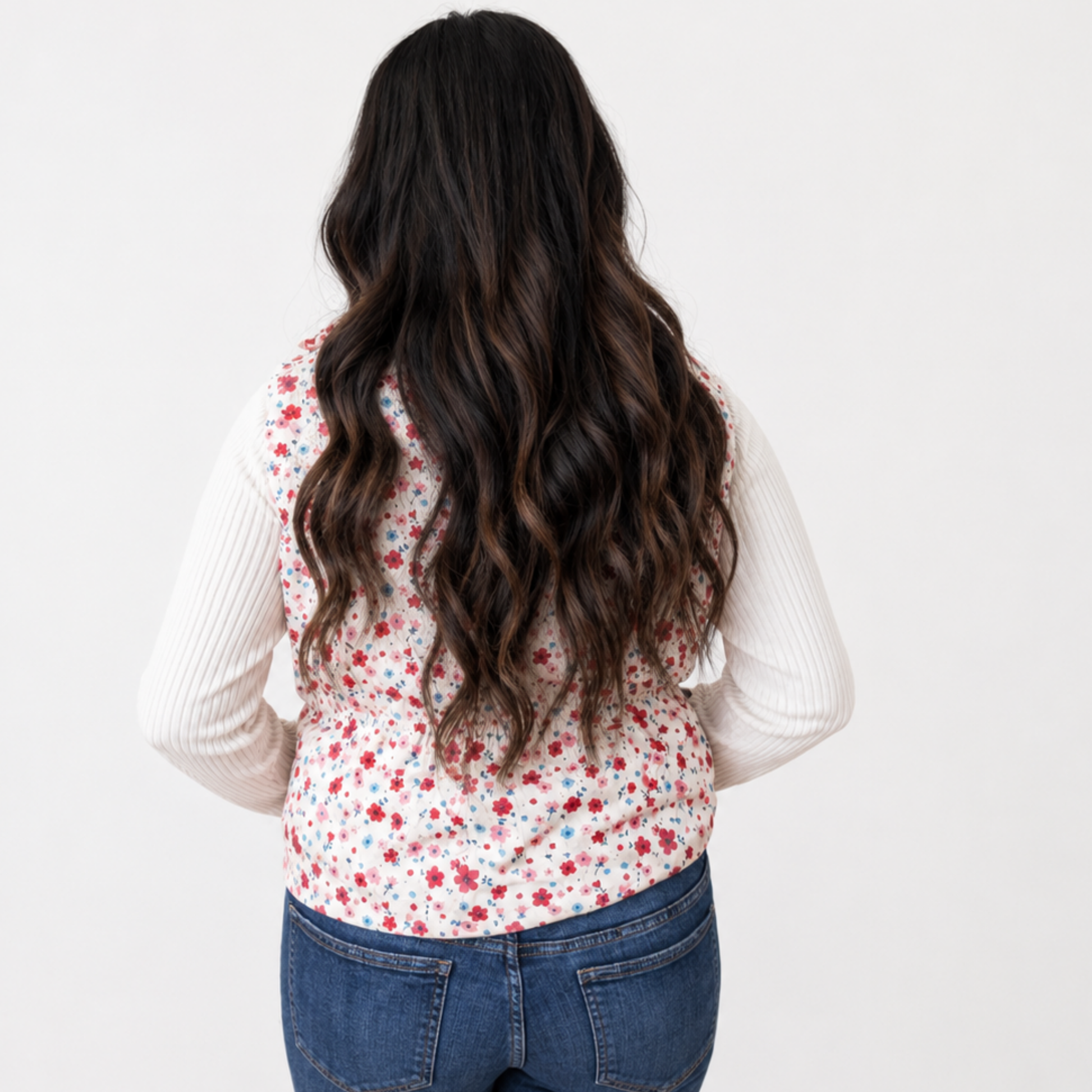 Floral Reversible Puff Vest - SV Boutique & Co.