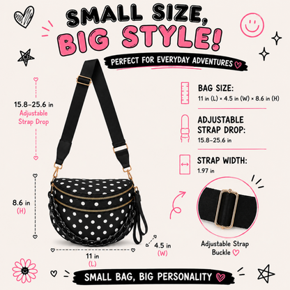 Polka Dot Crossbody Bag - SV Boutique & Co.