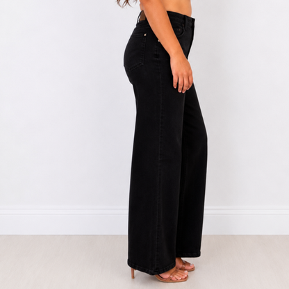 Judy Blue Black Retro Wide Leg Jeans - SV Boutique & Co.