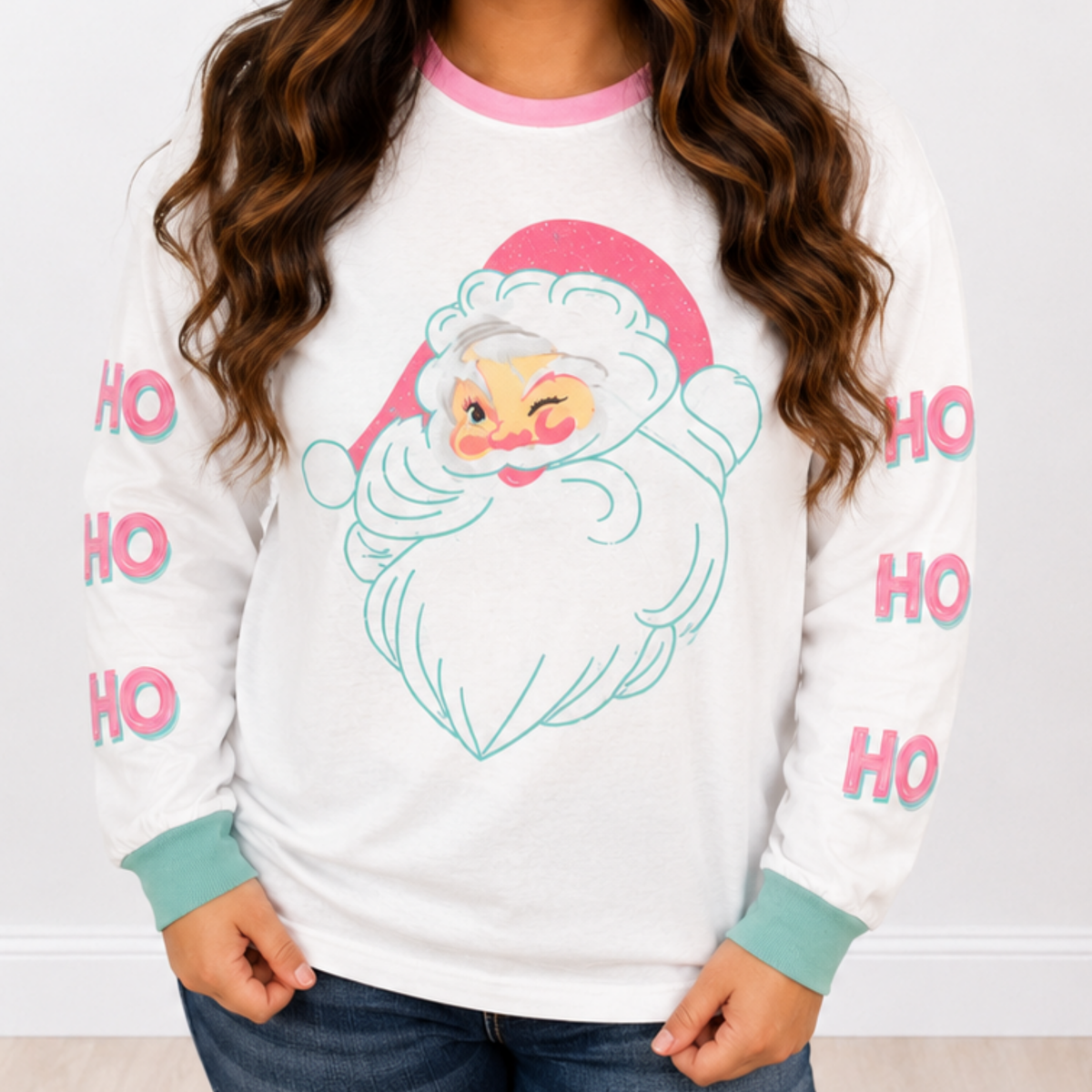 Santa Sparkle Ho Ho Ho Pullover by Grace & Emma - SV Boutique & Co.