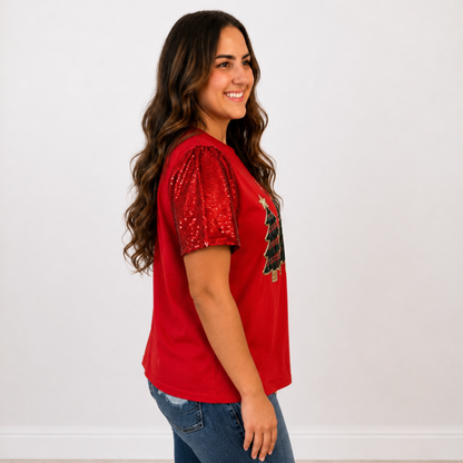 Festive Plaid Forest Princess Top by Emma + Grace - SV Boutique & Co.